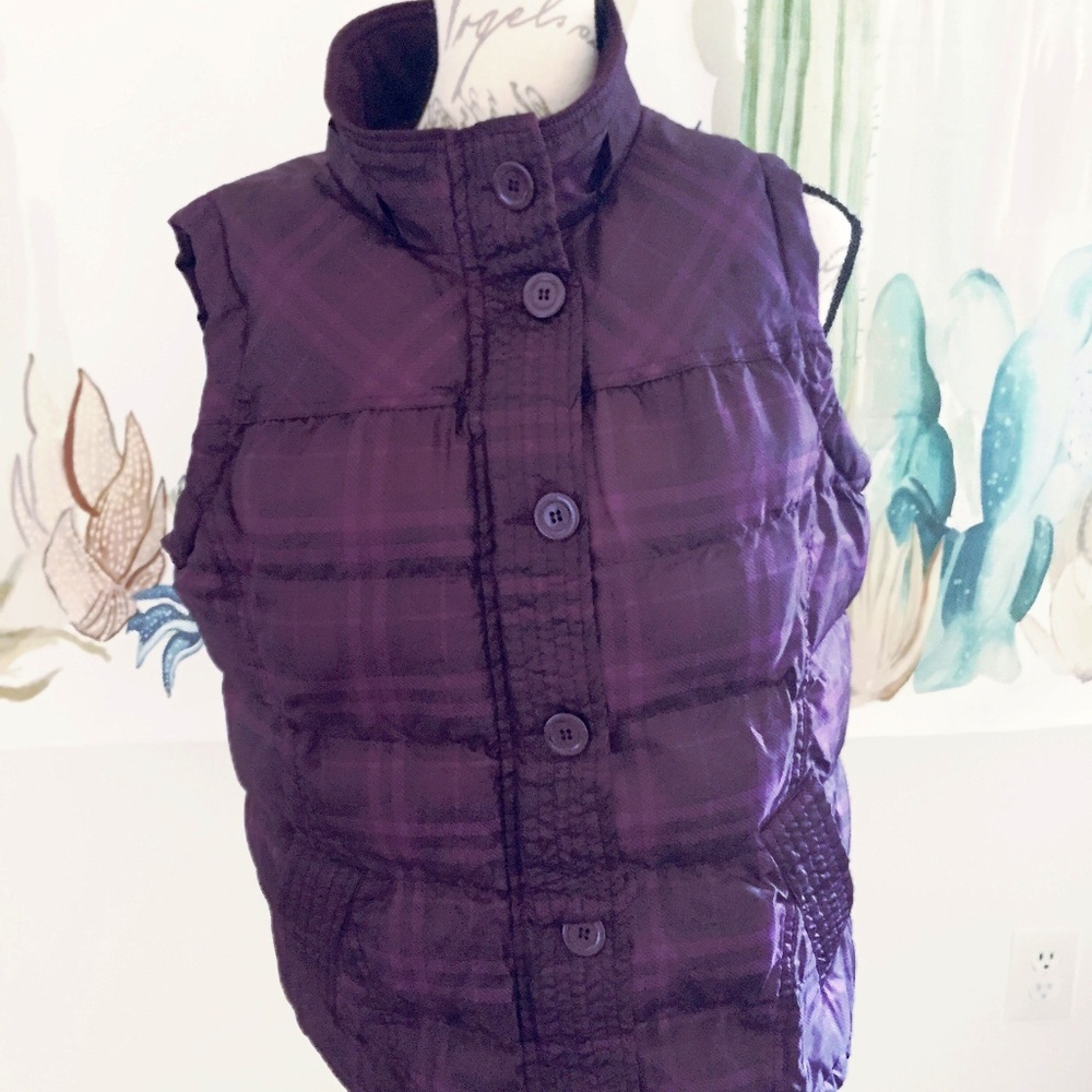 Vanity Purple Quilted Puffer Vest